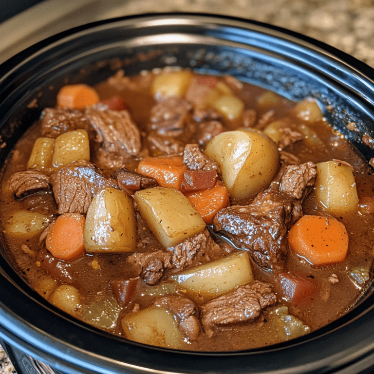 Easy and Quick Beef Stew Crockpot Recipe