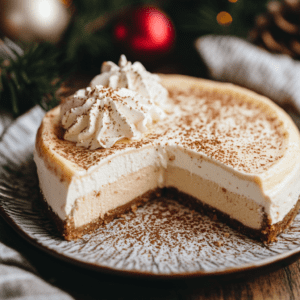 Quick and Easy Delicious Eggnog Cheesecake