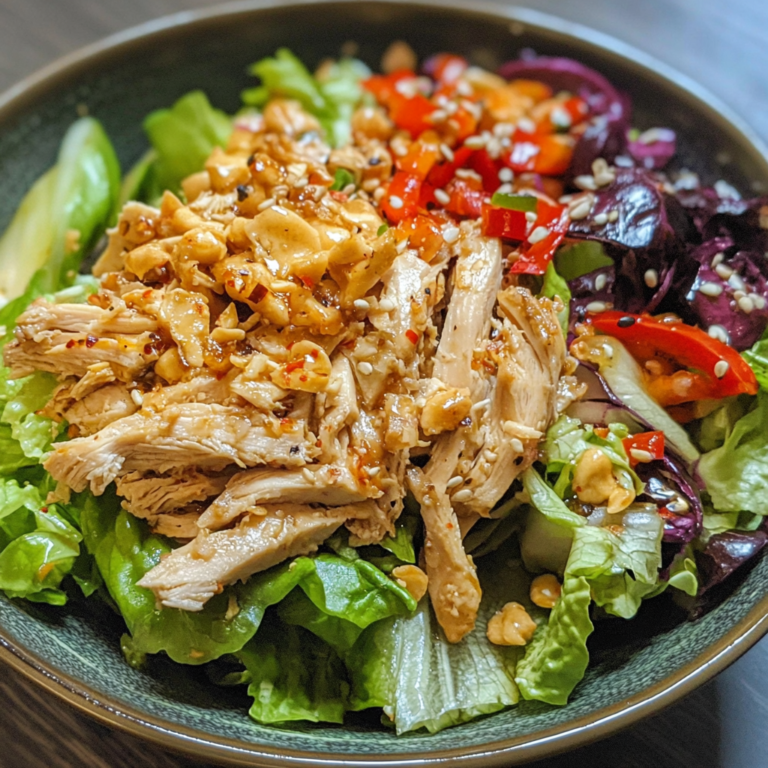 Quick and Easy Spicy Asian Chicken Salad