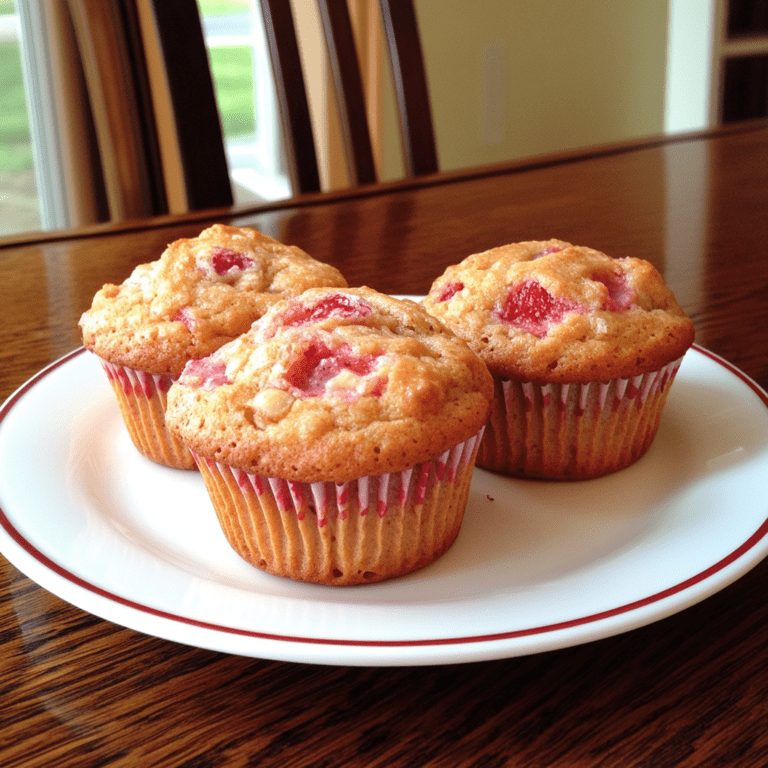 Delicious Strawberry Protein Muffins