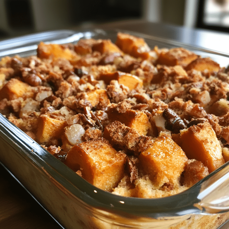 Moist Sweet Potato Bread Pudding Recipe