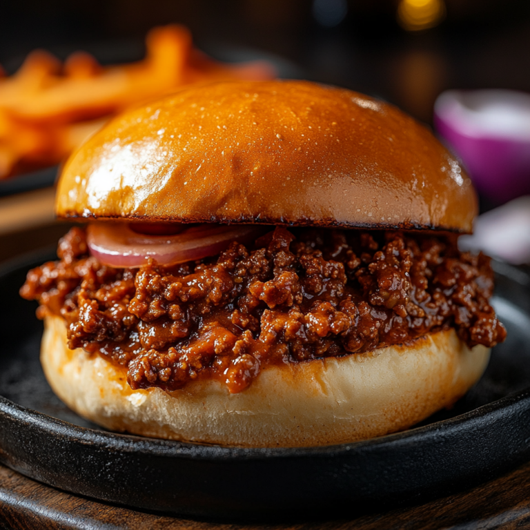 American Favorite Classic Beef Sloppy Joe Sandwich