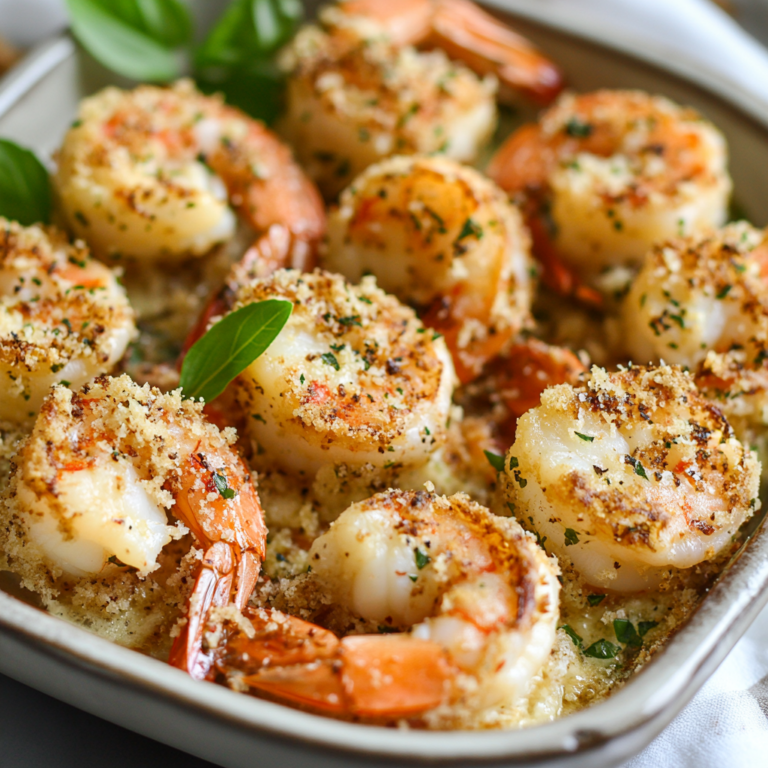 Best Garlic Parm Crusted Shrimp Recipe