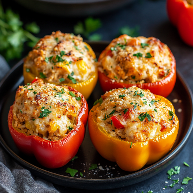 Best Chicken Stuffed Bell Peppers Recipe