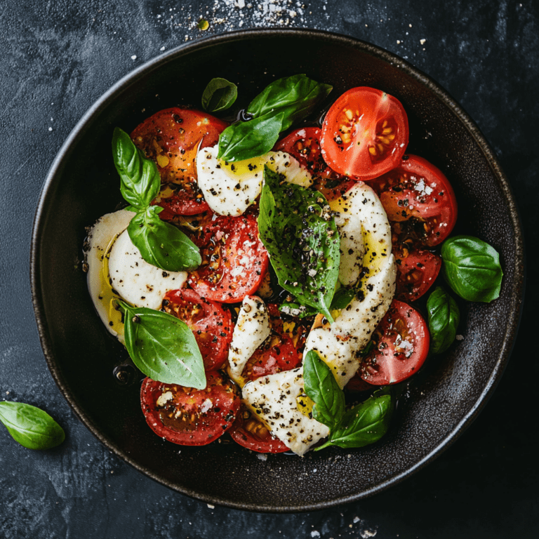 Caprese Salad with Fresh Mozzarella