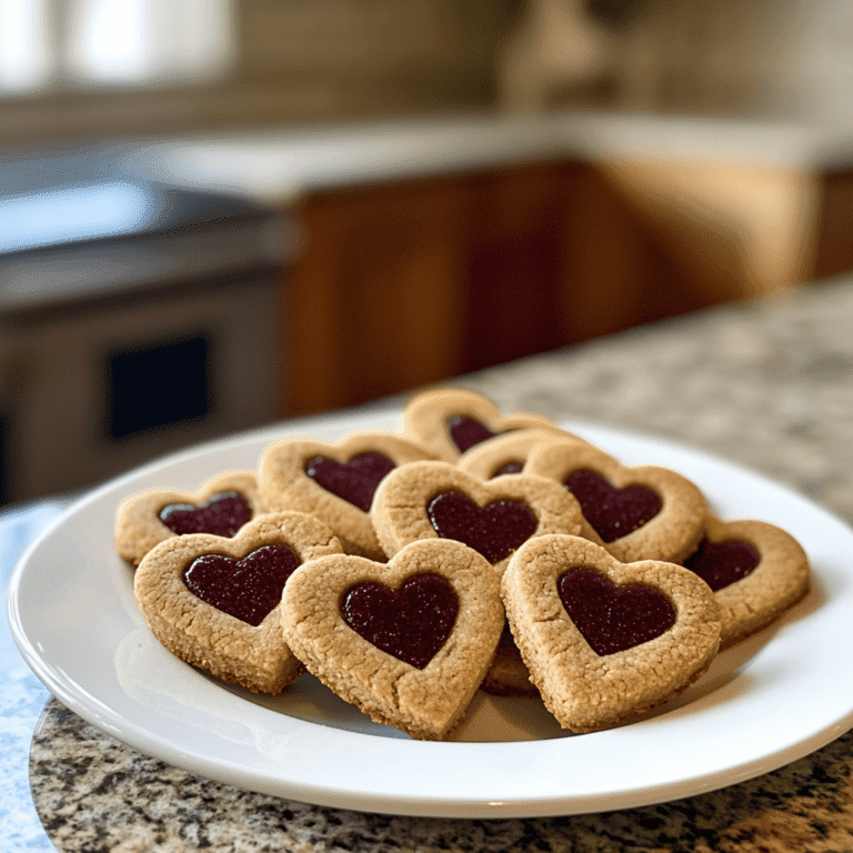 Heart-Shaped Linzer Cookies