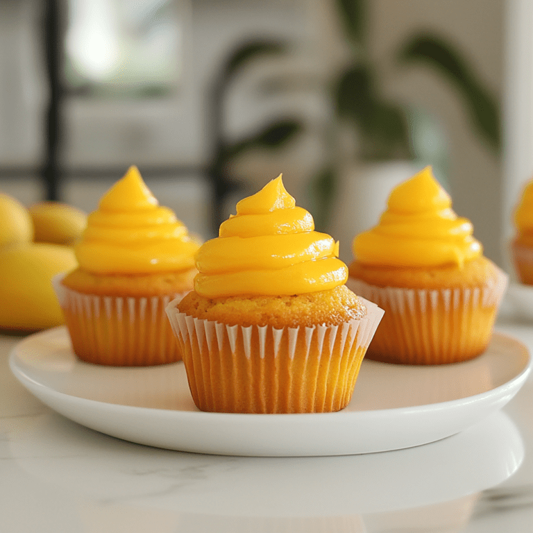 Best Mango Cupcakes with Mango Frosting