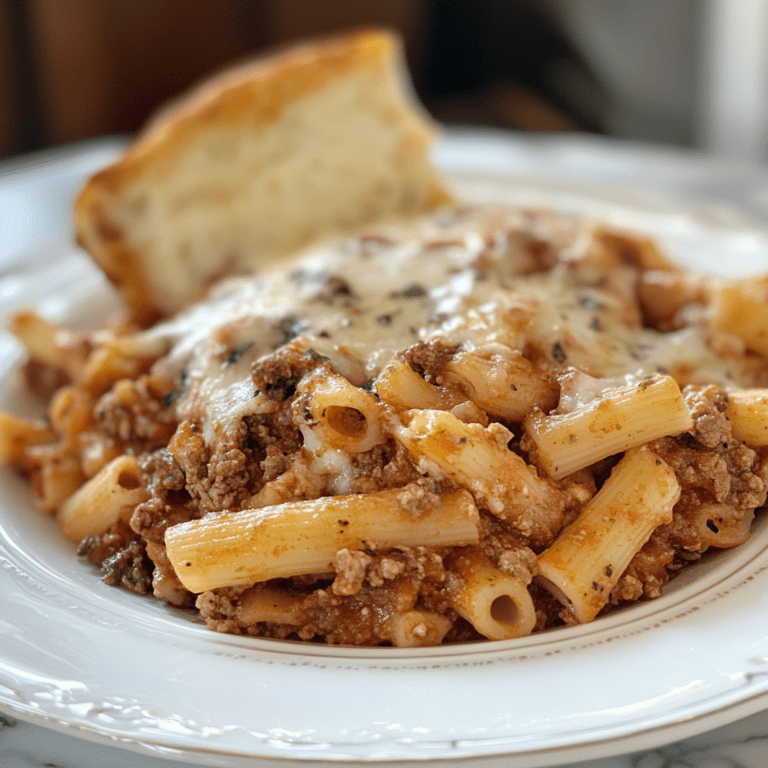 Best Oven Baked Ziti with Ground Beef