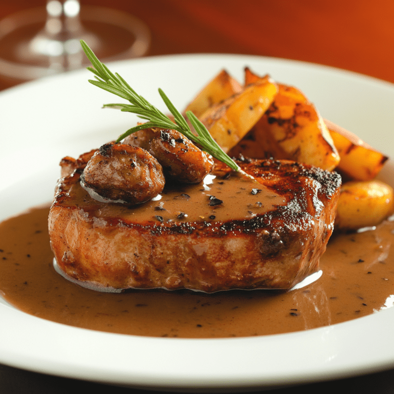 Best Pork Chop with Brown Gravy Recipe