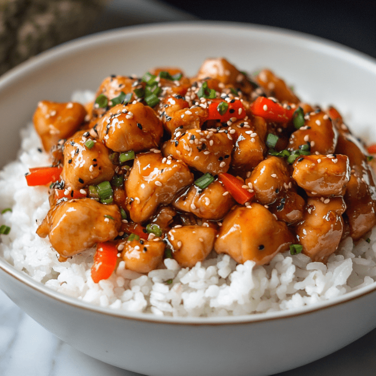 Spicy Teriyaki Chicken on White Rice Recipe