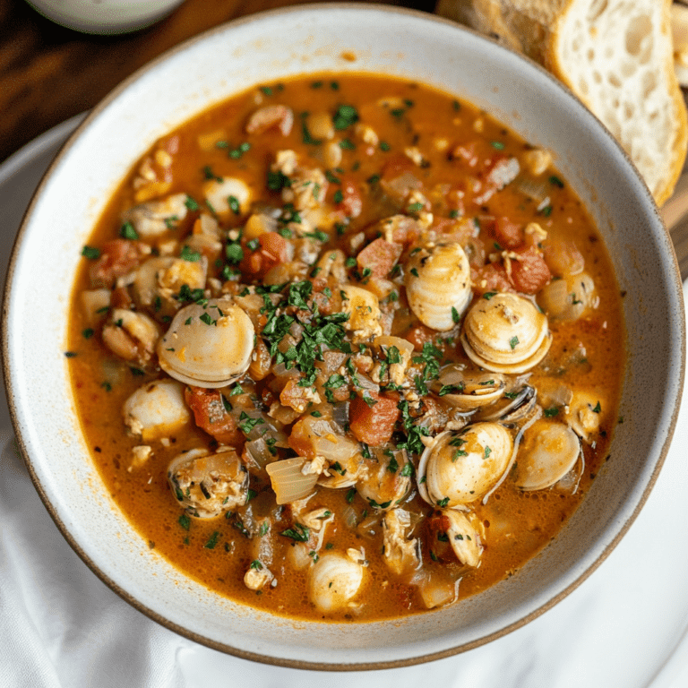 Easy & Best Manhattan Clam Chowder Recipe