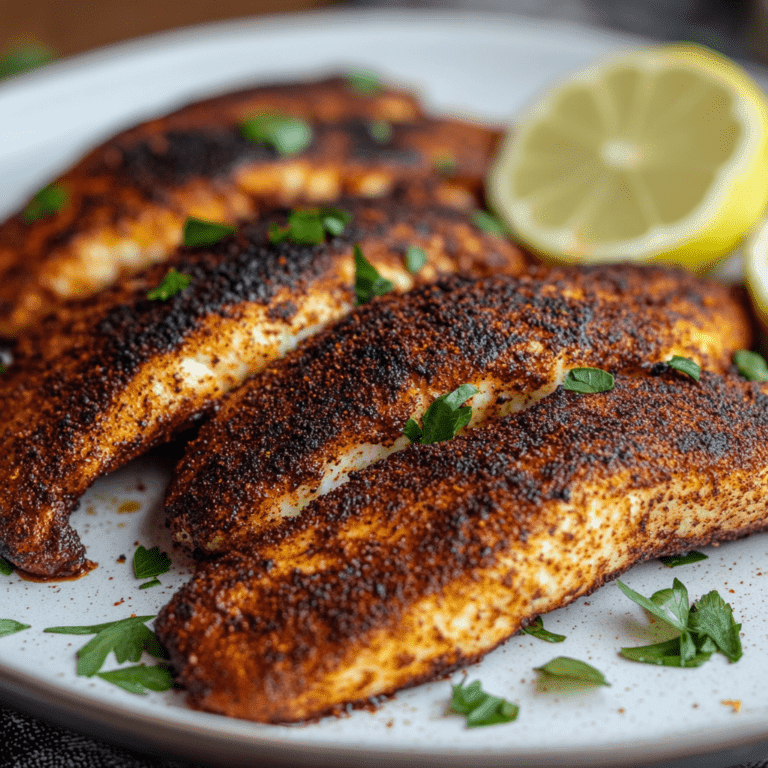 Blackened Catfish with Cajun Spices Recipe