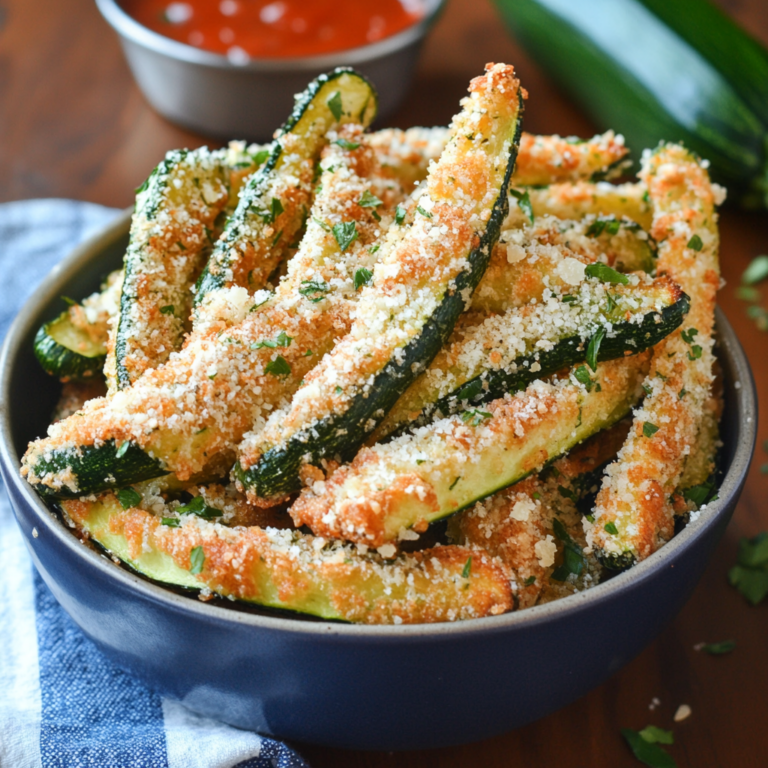 Easy Crispy Parmesan Zucchini Fries Recipe