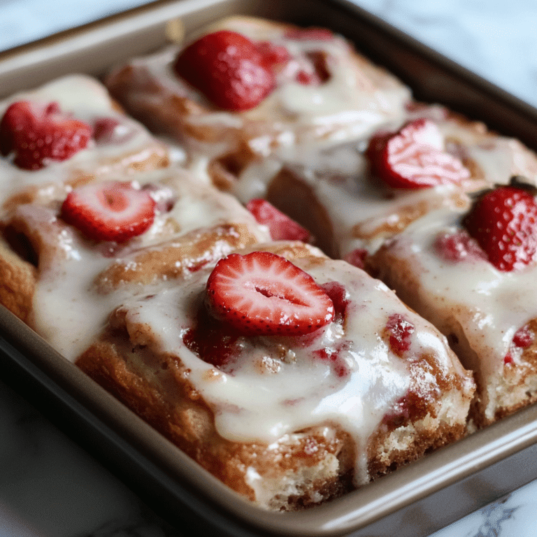 Easy & Best Strawberry Cinnamon Rolls Recipe